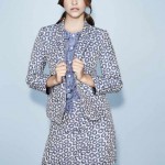 Jaeger daisy jacquard blazer and skirt