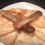 Salmon and feta cheese filo pastry pie recipe