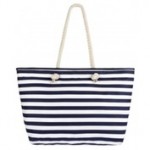 Next navy stripe beach bag